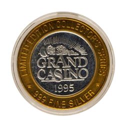 .999 Fine Silver Grand Casino $10 Limited Edition Gaming Token