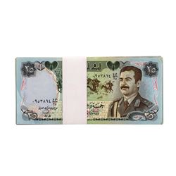 Lot of (25) Iraqi 25 Dinars Saddam Hussein Notes