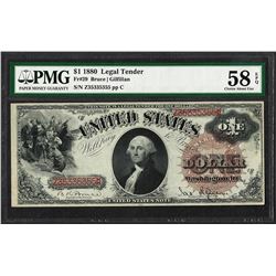 1880 $1 Legal Tender Note Fr.29 PMG Choice About Uncirculated 58EPQ