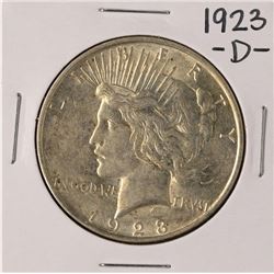 1923-D $1 Peace Silver Dollar Coin