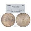 Image 1 : 1888-S $1 Morgan Silver Dollar Coin PCGS MS65 AMAZING Toning