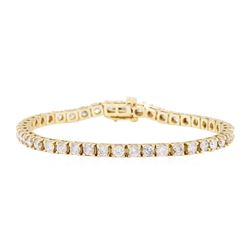 14KT Yellow Gold 6.25 ctw Diamond Bracelet