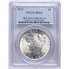 Image 1 : 1923 $1 Peace Silver Dollar Coin NGC MS63