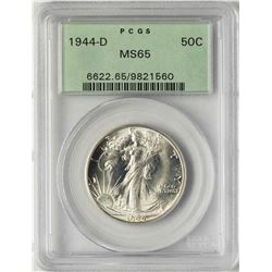 1944-D Walking Liberty Half Dollar Coin PCGS MS65