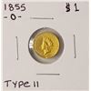 Image 1 : 1855-O Type II $1 Indian Princess Head Gold Dollar Coin