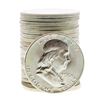 Image 1 : Roll of (20) Brilliant Uncirculated 1960 Franklin Half Dollar Coins
