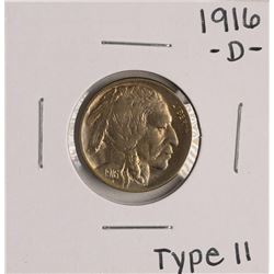 1916-D Type II Buffalo Nickel Coin