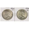 Image 1 : Lot of (2) 1926-S $1 Peace Silver Dollar Coins