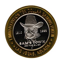 .999 Fine Silver Sam's Town Casino Las Vegas $10 Limited Edition Gaming Token