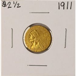1911 $2 1/2 Indian Head Quarter Eagle Gold Coin