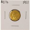 Image 1 : 1911 $2 1/2 Indian Head Quarter Eagle Gold Coin