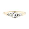 Image 2 : 14KT Yellow Gold and White Gold 0.27 ctw Diamond Ring