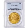 Image 1 : 1893-S $20 Liberty Head Double Eagle Gold Coin PCGS MS61