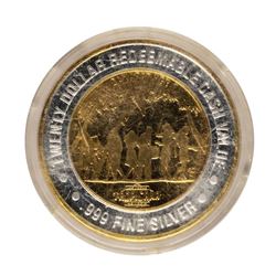 .999 Fine Silver Tropicana Las Vegas, Nevada $10 Limited Edition Gaming Token