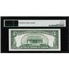 Image 2 : 1953B $5 Silver Certificate Note Fr.1657 PMG Gem Uncirculated 65EPQ