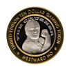 Image 1 : .999 Fine Silver Westward Ho Casino Las Vegas, NV $10 Limited Edition Gaming Tok