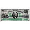 Image 1 : 1872 $50 State of South Carolina Revenue Bond Obsolete Note Low Serial Number