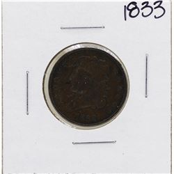 1833 Draped Bust Half Cent Coin