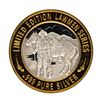 Image 2 : .999 Fine Silver Bartholomew Bat Masterson $10 Limited Edition Gaming Token