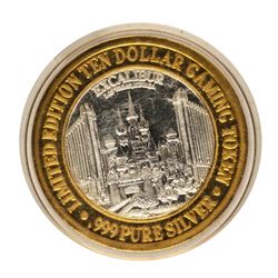 .999 Fine Silver Excalibur Las Vegas, Nevada $10 Limited Edition Gaming Token