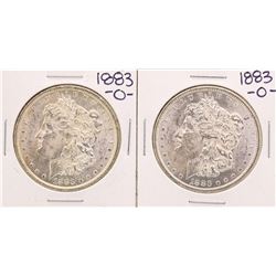 Lot of (2) 1883-O $1 Morgan Silver Dollar Coins
