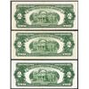 Image 2 : Lot of (3) 1928G $2 Legal Tender Notes