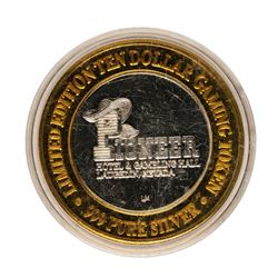 .999 Fine Silver Pioneer Laughlin, Nevada $10 Limited Edition Gaming Token