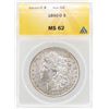 Image 1 : 1890-O $1 Morgan Silver Dollar Coin ANACS MS62