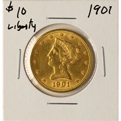1901 $10 Liberty Head Eagle Gold Coin