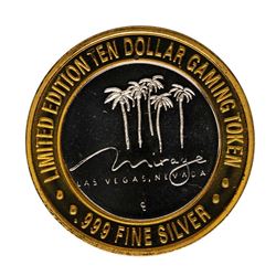 .999 Fine Silver Mirage Las Vegas, Nevada $10 Limited Edition Gaming Token