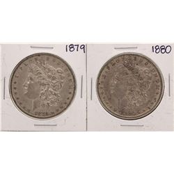 Lot of 1879-1880 $1 Morgan Silver Dollar Coins
