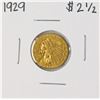 Image 1 : 1929 $2 1/2 Indian Head Quarter Eagle Gold Coin