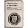 Image 1 : 1985 Proof Platinum Isle of Man Noble Coin NGC PF70 Ultra Cameo