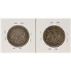 Image 2 : Lot of 1870 & 1877 Seated Liberty Half Dollar Coins