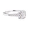 Image 1 : 14KT White Gold 0.60 ctw Diamond Lady's Ring