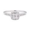 Image 2 : 14KT White Gold 0.60 ctw Diamond Lady's Ring