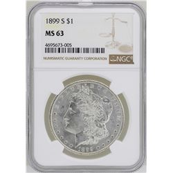 1899-S $1 Morgan Silver Dollar Coin NGC MS63