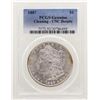 Image 1 : 1887 $1 Morgan Silver Dollar Coin PCGS Unc Details