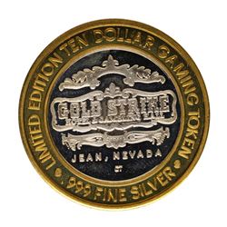 .999 Fine Silver Gold Strike Jean, Nevada $10 Limited Edition Gaming Token