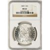 Image 1 : 1889-S $1 Morgan Silver Dollar Coin NGC MS63