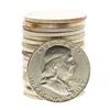 Image 1 : Roll of (20) Brilliant Uncirculated 1962-D Franklin Half Dollar Coins