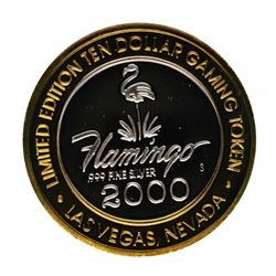 .999 Fine Silver Flamingo Casino Las Vegas, NV $10 Limited Edition Gaming Token