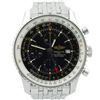 Image 1 : Breitling Mens Navitimer World Stainless Steel 46mm Black DialWatch