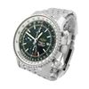 Image 2 : Breitling Mens Navitimer World Stainless Steel 46mm Black DialWatch