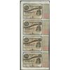Image 1 : Uncut Sheet of (4) State of Louisiana Baby Bond Obsolete Notes