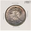 Image 1 : 1987 $1 American Silver Eagle Coin Amazing Toning