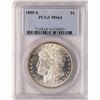 Image 1 : 1880-S $1 Morgan Silver Dollar Coin PCGS MS64 Amazing Reverse Toning