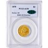 Image 1 : 1878 $3 Indian Princess Head Gold Coin PCGS AU50 CAC