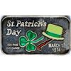 Image 1 : March 17, 1974 St. Patrick's Day Enamel Silver Art Bar
