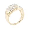 Image 4 : 14KT Yellow and White Gold 0.50 ctw Mens Ring